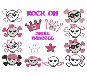 Stickserie - Skull Princess